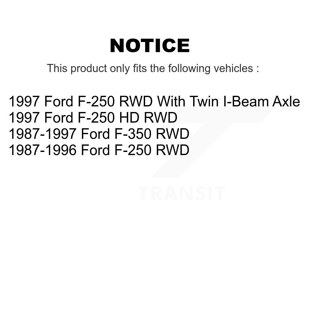 Lower & Upper Suspension Ball Joints Front Kit For Ford F-250 F-350 HD RWD
