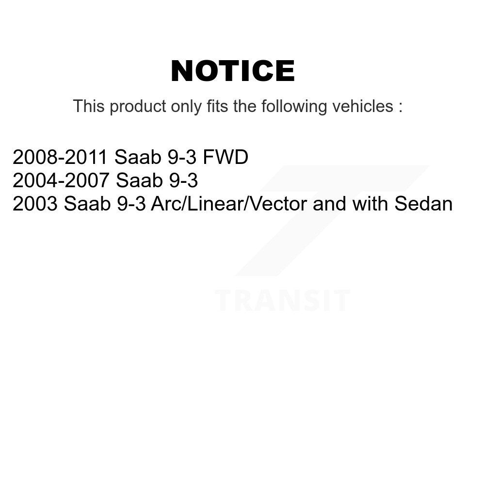Suspension Stabilizer Bar Link Front Rear Kit For Saab 9-3