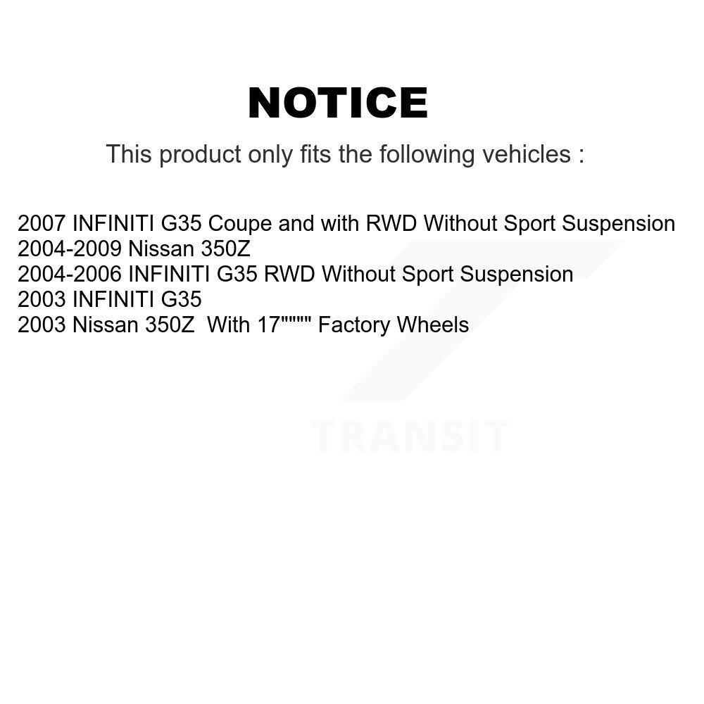 Suspension Stabilizer Bar Link Front Rear Kit For INFINITI G35 Nissan 350Z