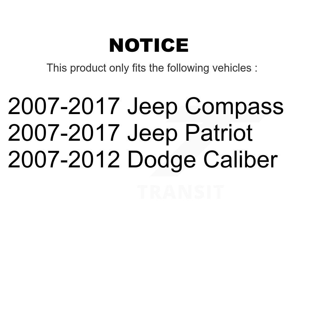 Suspension Trailing Arm Bushing Rear Pair For Jeep Patriot Compass Dodge Caliber
