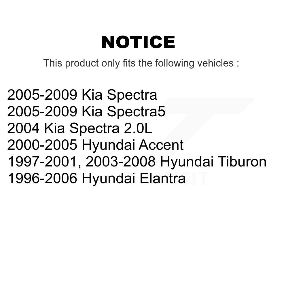 Ball Joint Tie Rod End Front Kit For Hyundai Elantra Kia Spectra Tiburon Accent