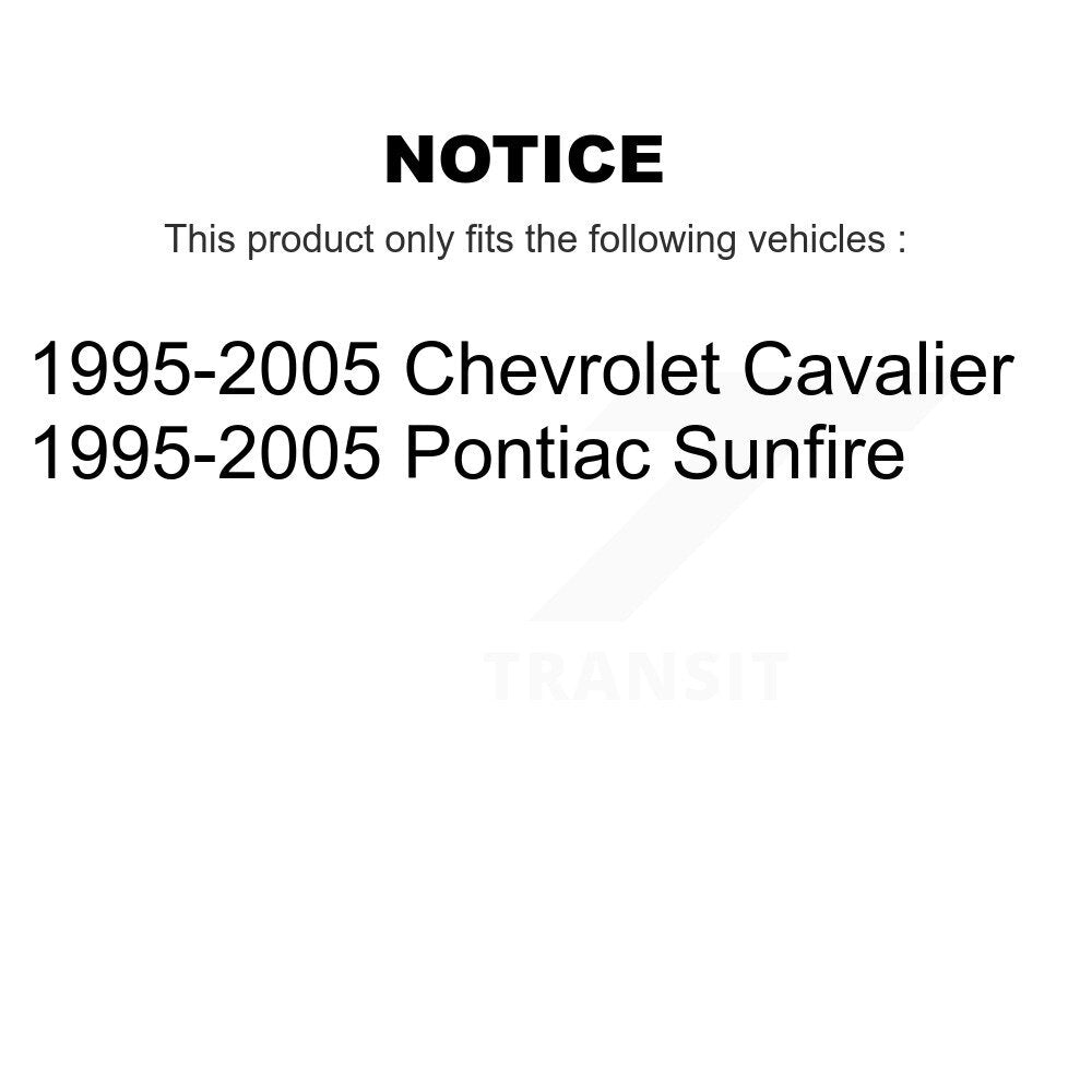 Ball Joint And Tie Rod End Front Kit For Chevrolet Cavalier Pontiac Sunfire