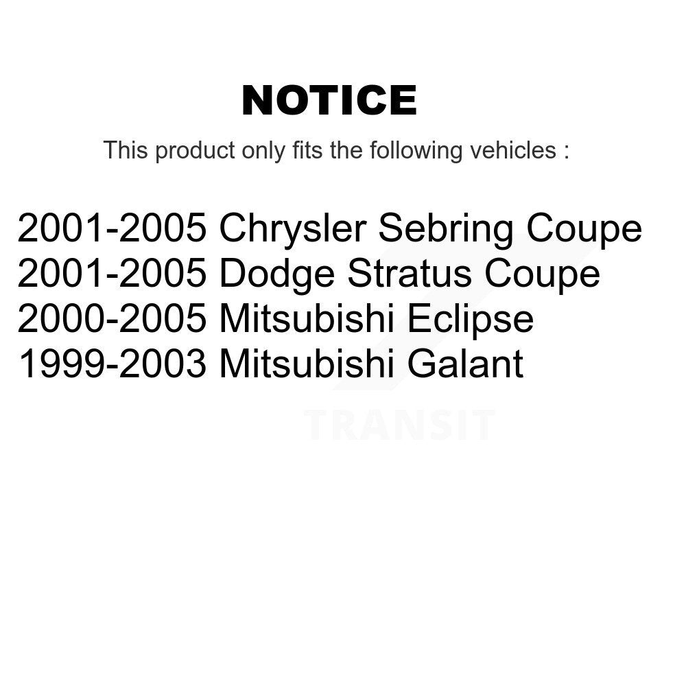 Ball Joint Tie Rod End Front Kit For Chrysler Sebring Mitsubishi Eclipse Galant