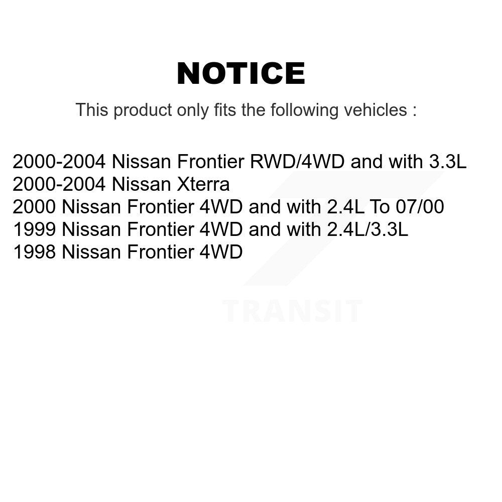 Suspension Ball Joint And Tie Rod End Front Kit For Nissan Xterra Frontier