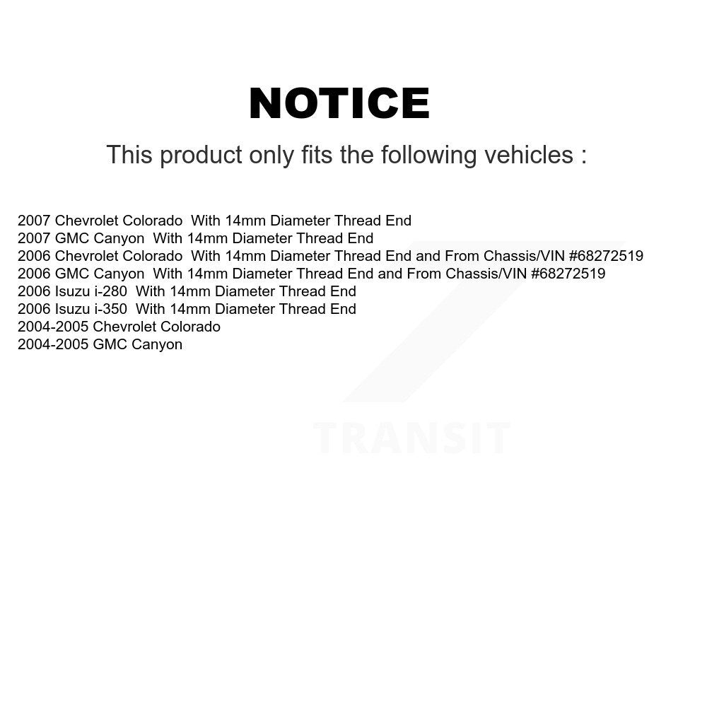 Ball Joint & Tie Rod End Front Kit For Chevrolet Colorado GMC Canyon Isuzu i-280