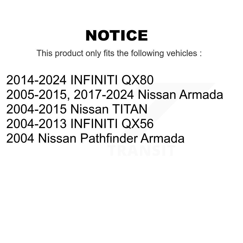 Ball Joint And Tie Rod End Front Kit For Nissan TITAN Armada INFINITI QX56