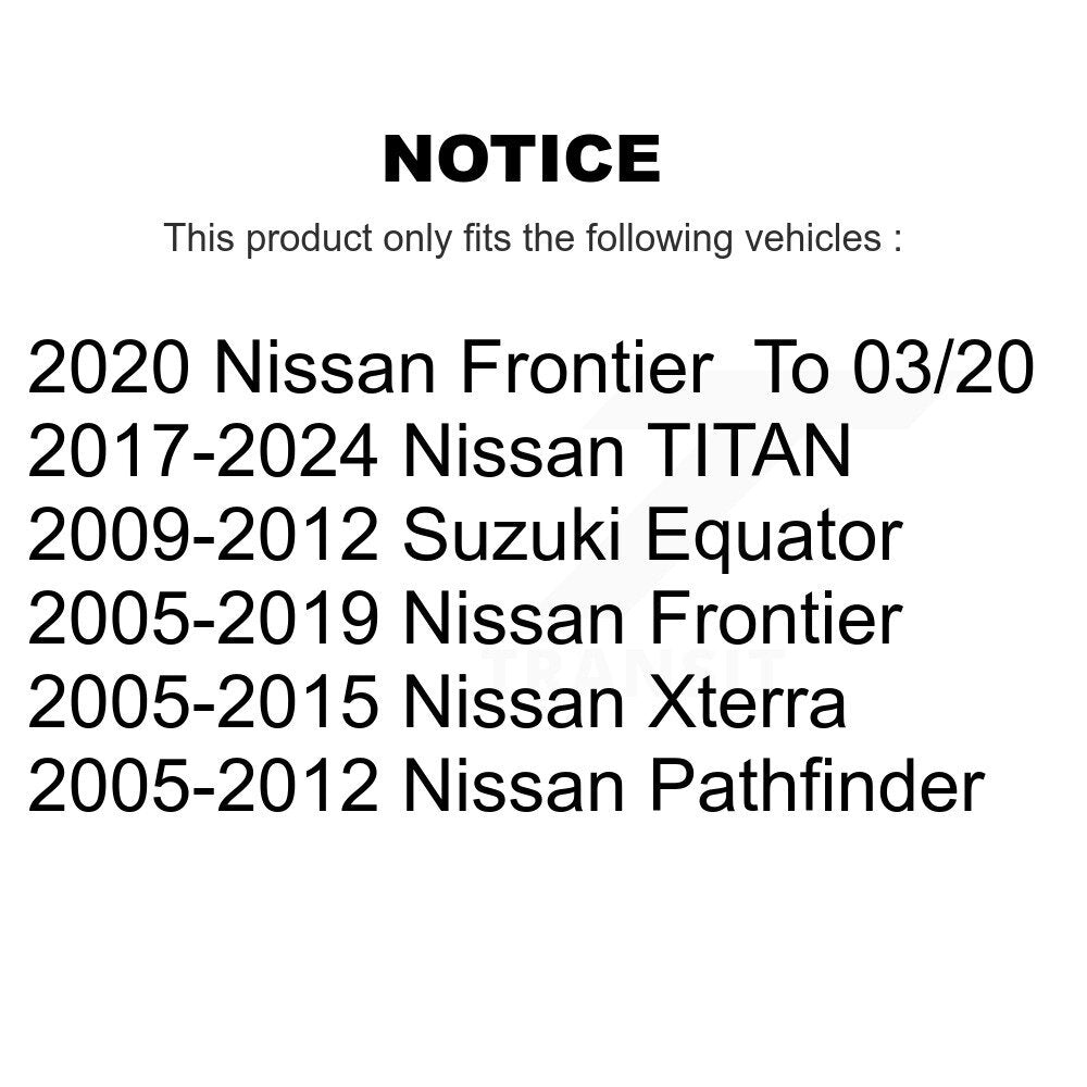 Ball Joint And Tie Rod End Front Kit For Nissan Frontier Pathfinder Xterra