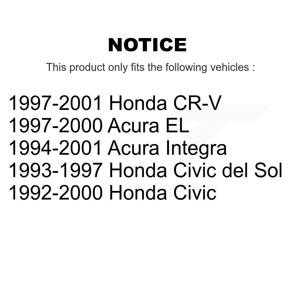 Ball Joint & Tie Rod End Front Kit For Honda Civic CR-V Acura Integra EL del Sol