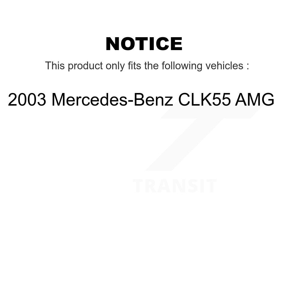Ball Joint And Tie Rod End Front Kit For 2003 Mercedes-Benz CLK320 CLK55 AMG