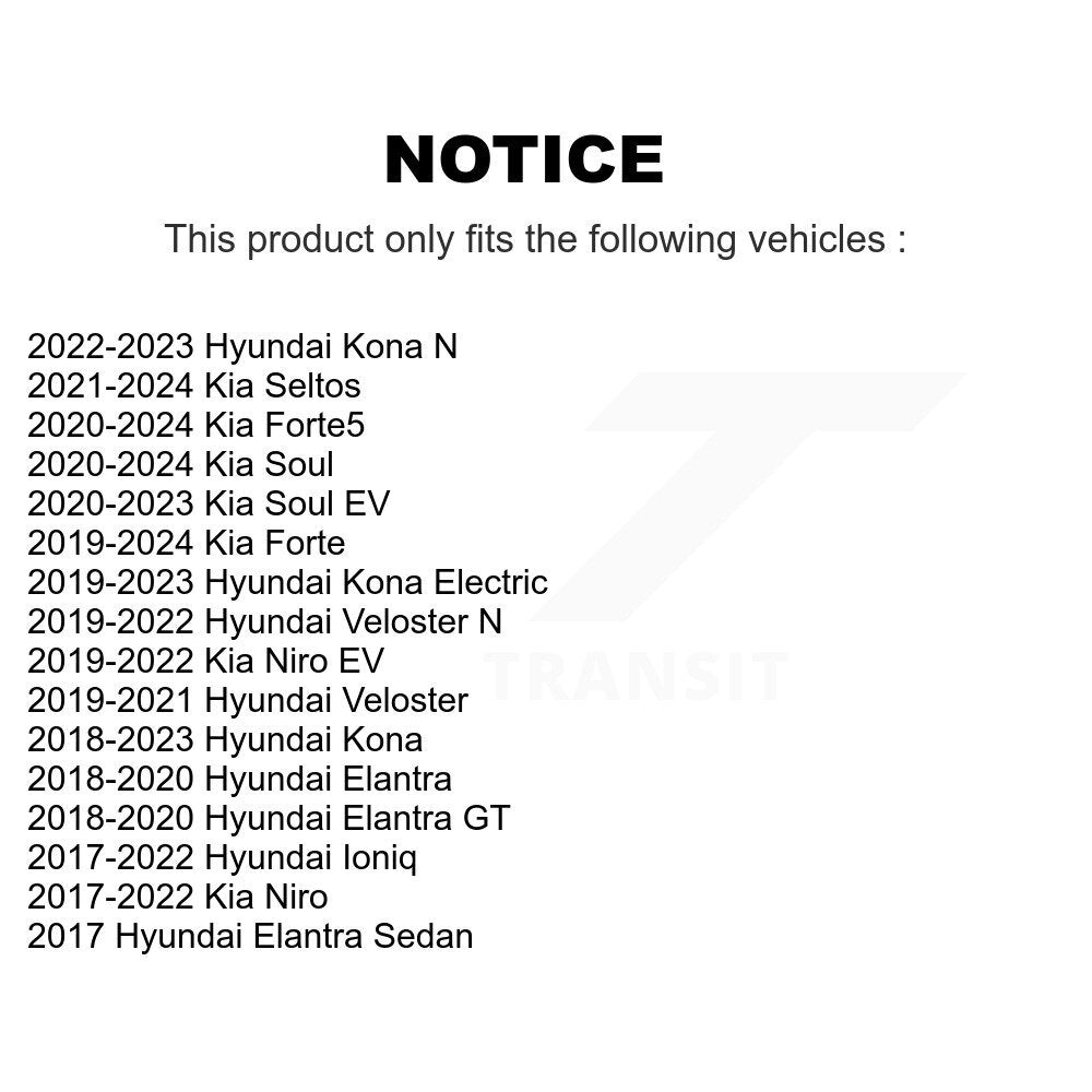 Suspension Bar Link Front Pair For Hyundai Kia Elantra Kona Seltos Forte Soul GT