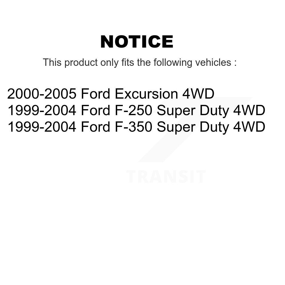 Tie Rod End Front Outer Kit For Ford F-350 Super Duty F-250 Excursion 4WD