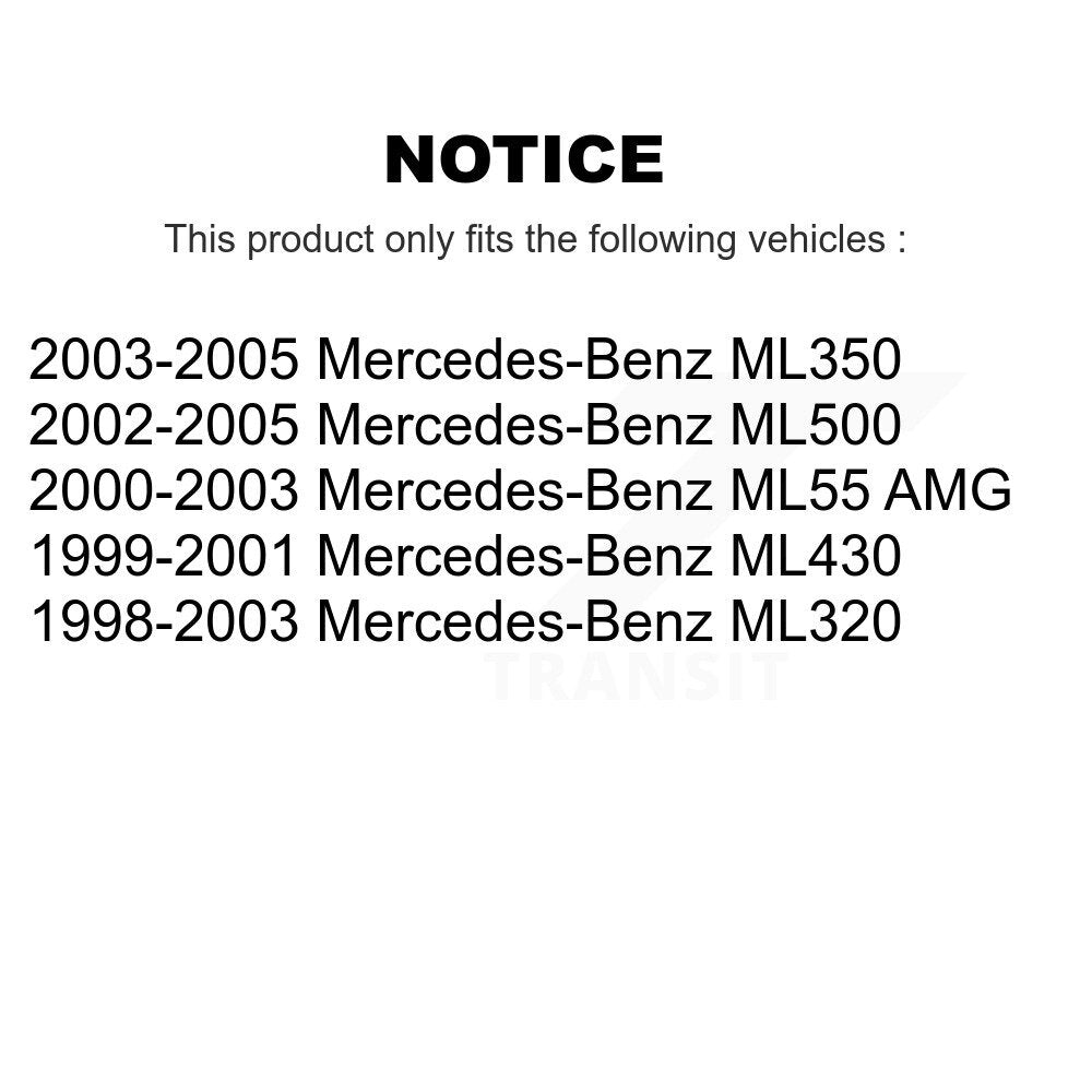 Tie Rod End Front Outer Kit For Mercedes-Benz ML320 ML350 ML500 ML430 ML55 AMG