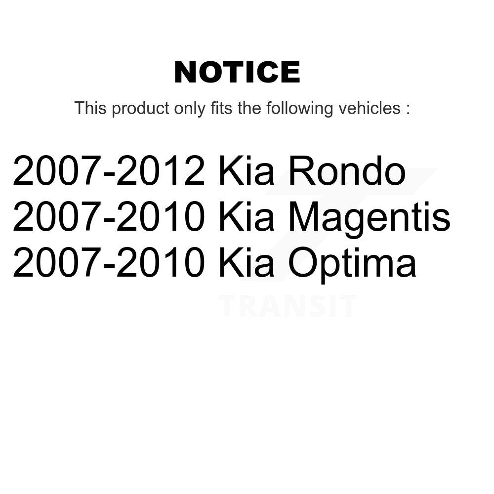 Suspension Control Arm With Tie Rod End Ball Joint Front Kit (6Pc) For Kia Rondo