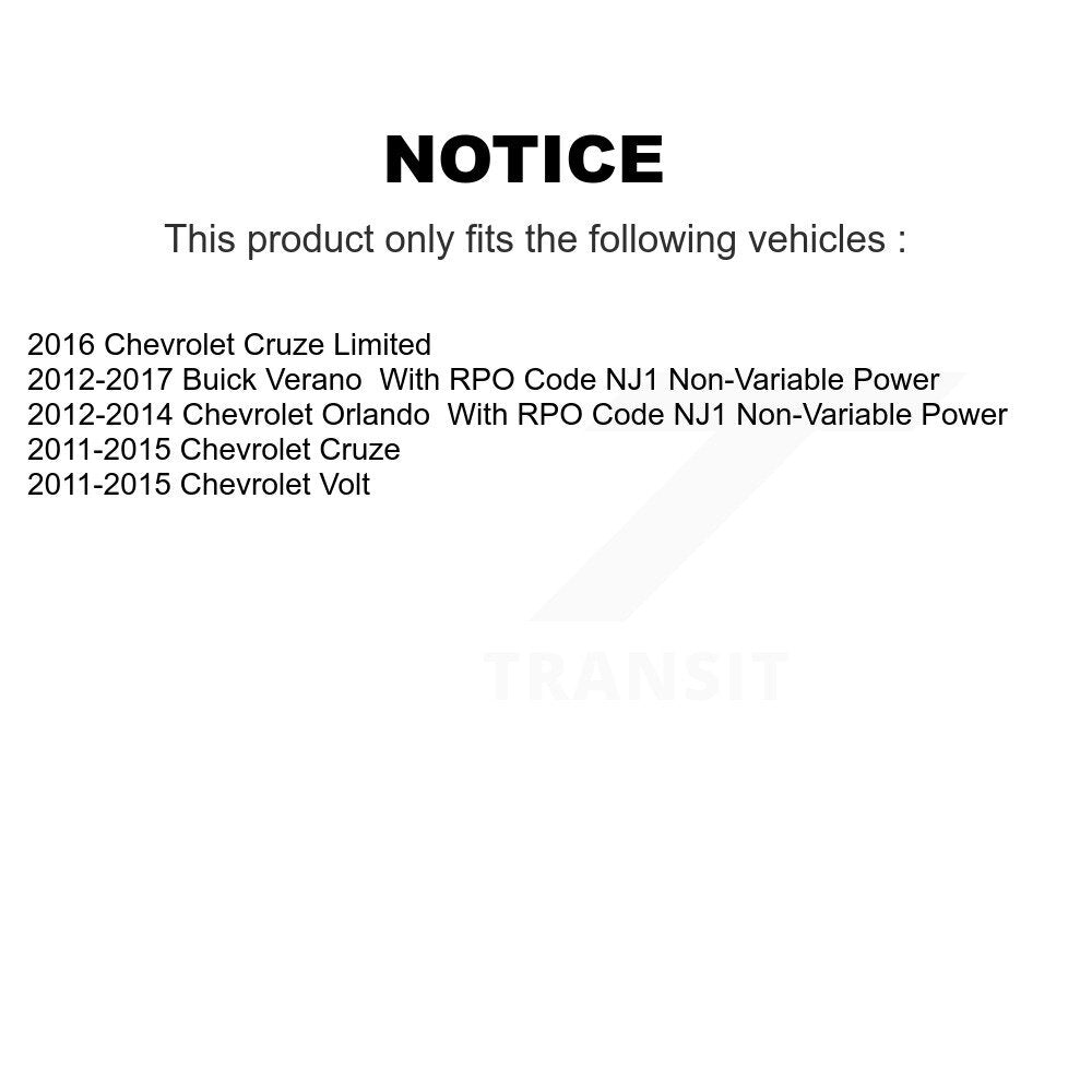 Tie Rod End Front Kit For Chevrolet Cruze Buick Verano Limited Orlando Volt