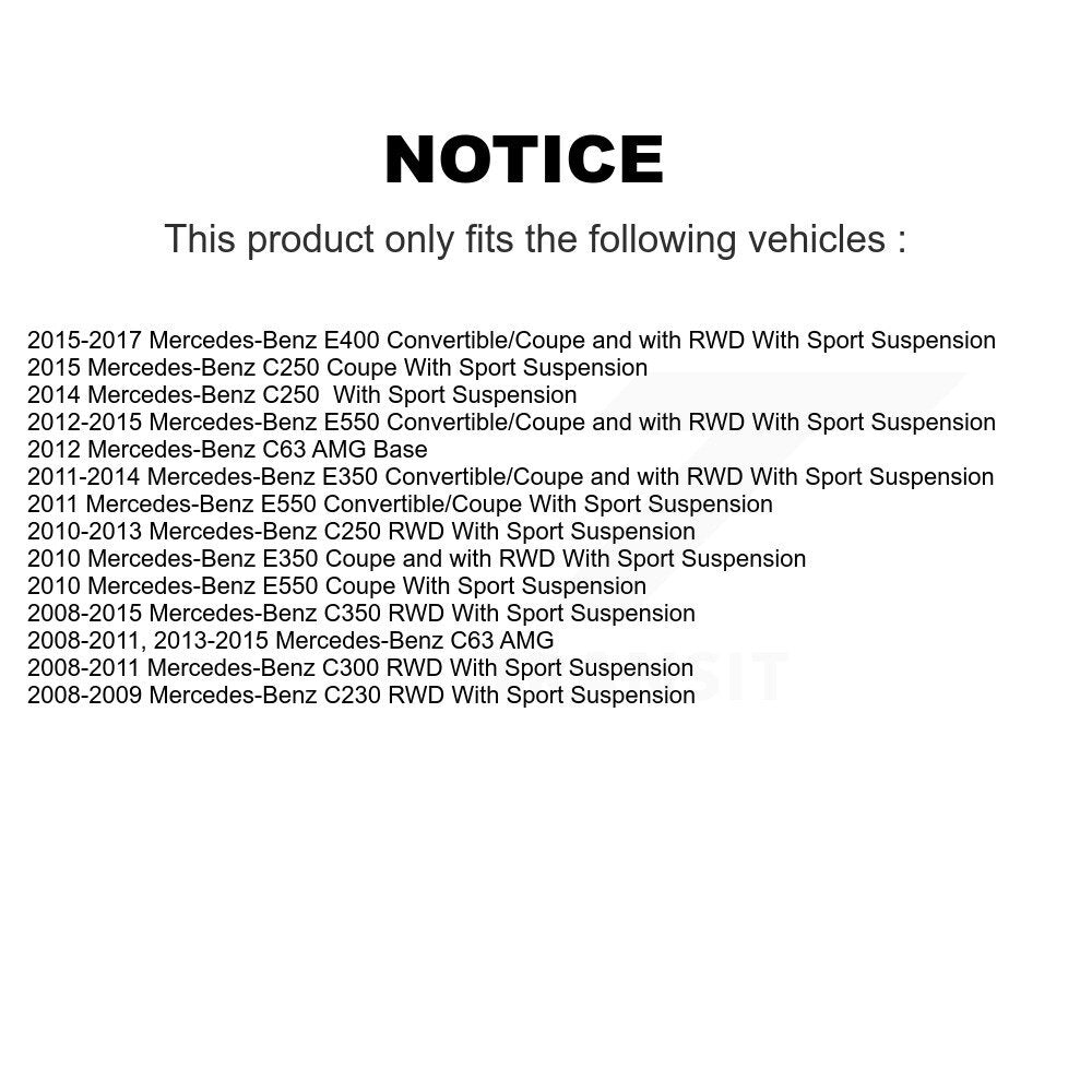 Suspension Control Arm Ball Joint Link Front Kit For Mercedes-Benz C300 E350 C63