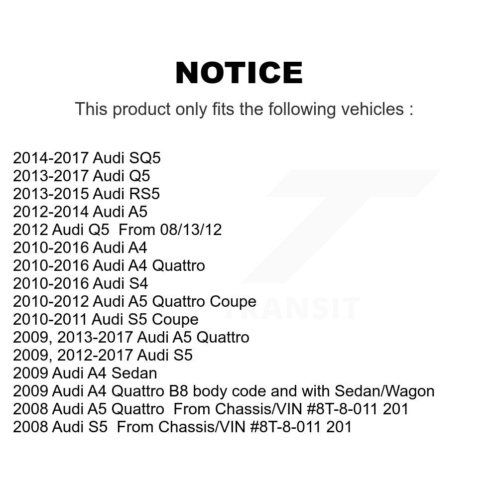 Suspension Control Arm Ball Joint Link Front Kit For Audi Q5 A4 Quattro A5 S4 S5