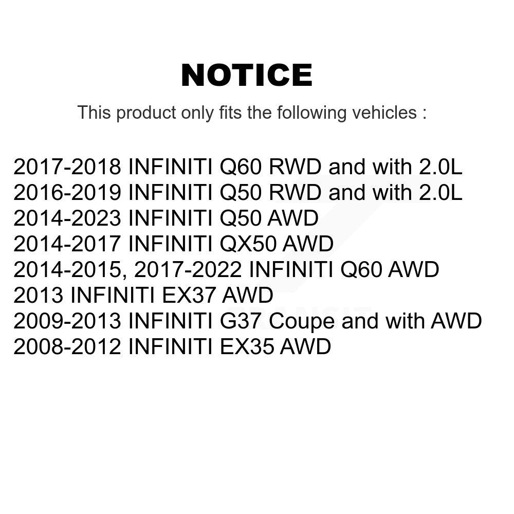 Suspension Control Arm Ball Joint Link Front Kit For INFINITI Q50 G37 QX50 EX35