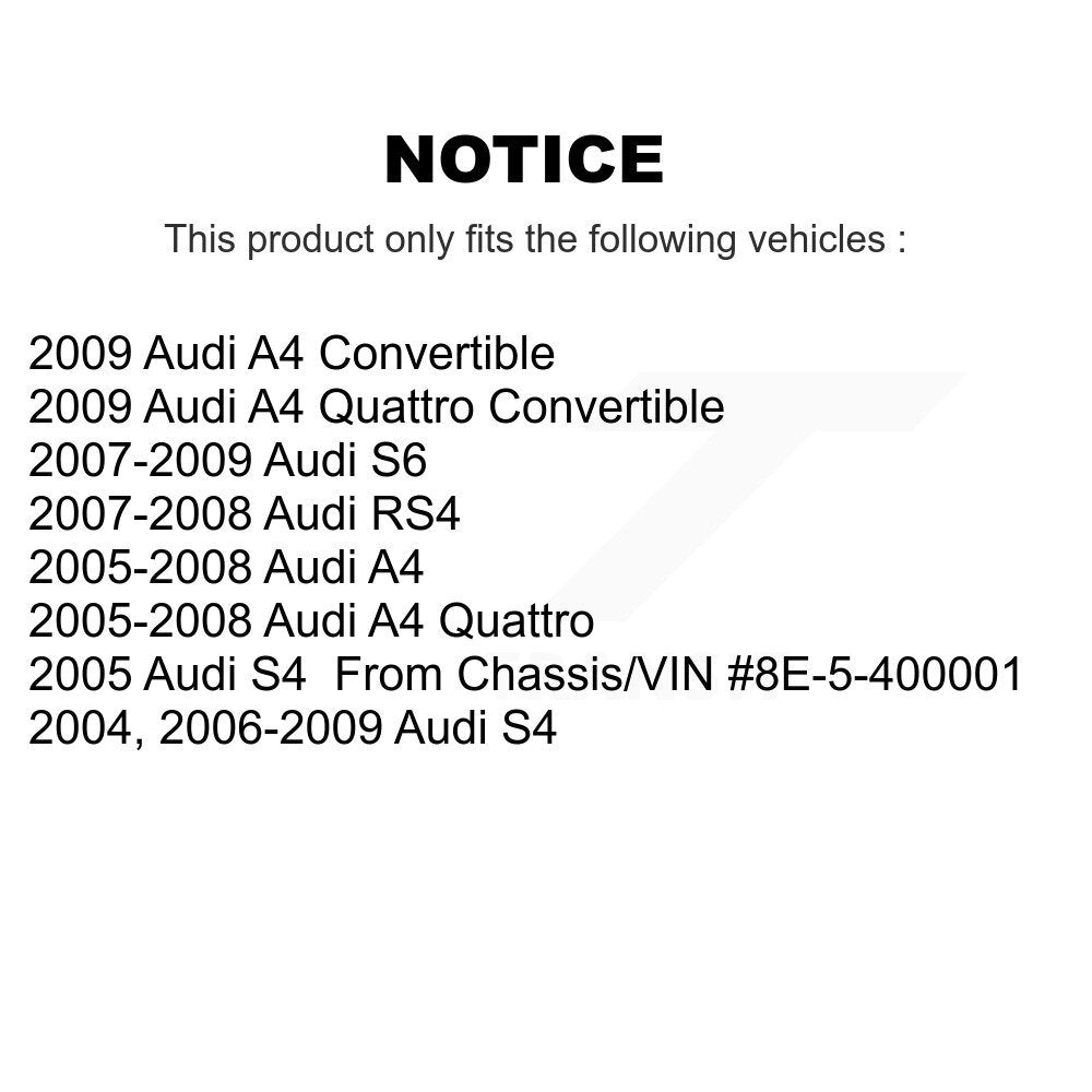 Steering Tie Rod End Front Inner Pair For Audi A4 Quattro S4 RS4 S6