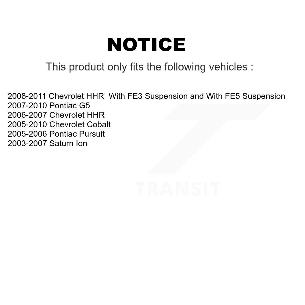 Tie Rod End Front Inner Pair For Chevrolet Cobalt Pontiac G5 Saturn Ion HHR