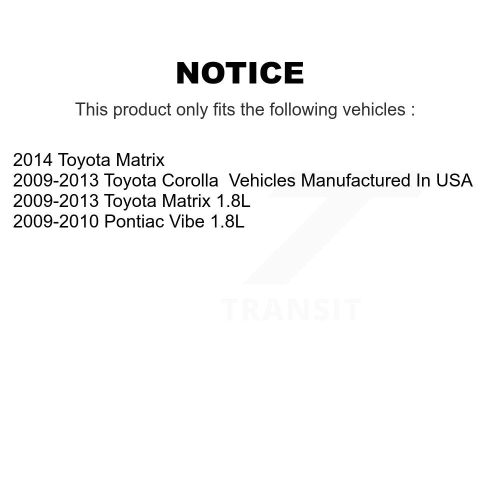 Control Arm Ball Joints Front Lower Kit For Toyota Corolla Matrix Pontiac Vibe