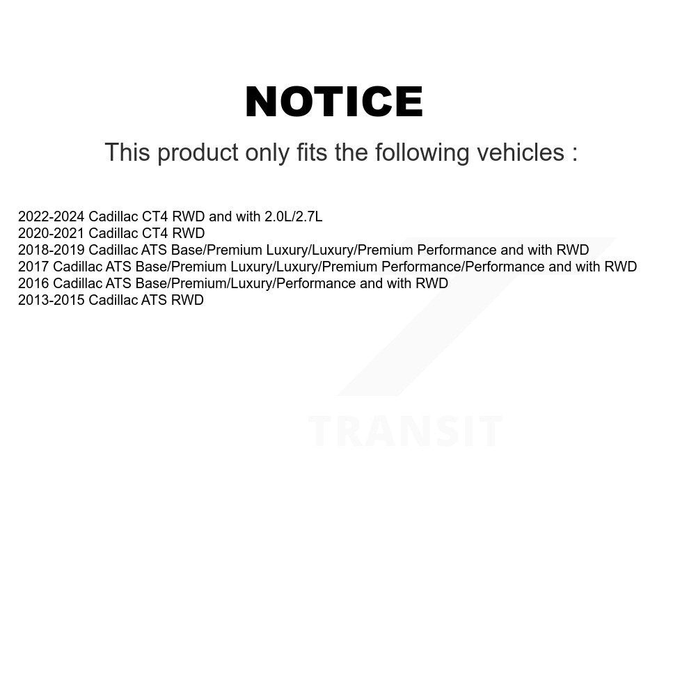 Suspension Control Arm Ball Joint Front Lower Rearward Kit For Cadillac ATS CT4