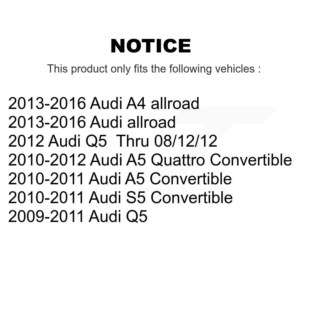 Control Arm & Ball Joint Tie Rod End Link Front Kit (8Pc) For Audi Q5 A5 Quattro
