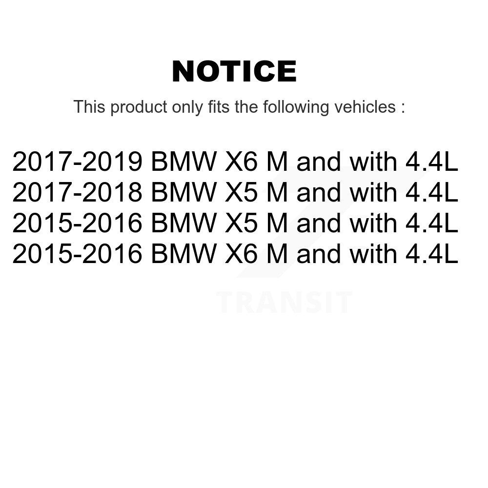 Ceramic Disc Brake Pads And Wear Sensors Front Kit For BMW X5 X6 M with 4.4L