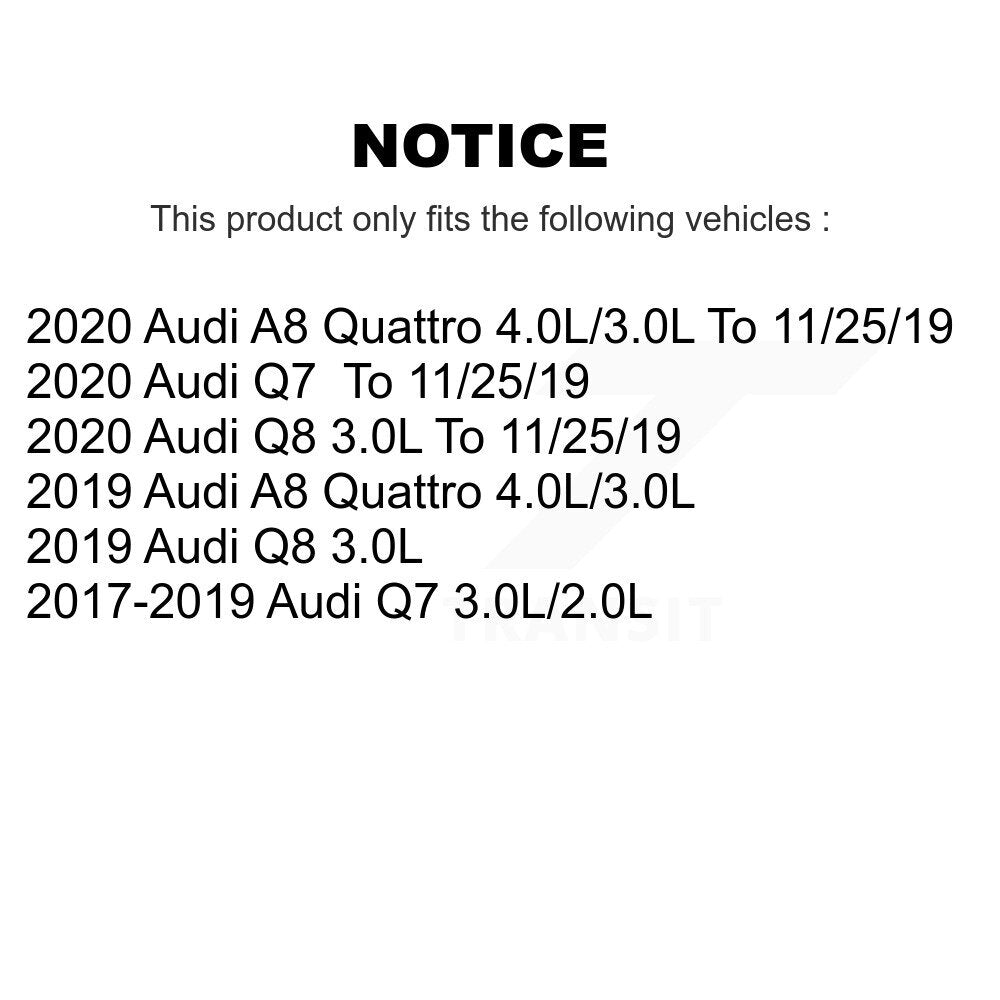 Ceramic Disc Brake Pads And Wear Sensors Rear Kit For Audi Q7 Q8 A8 Quattro