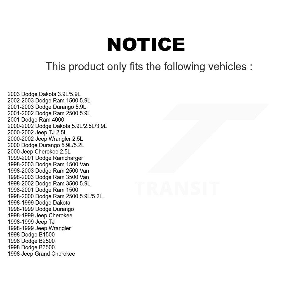 Ignition Coil MPS-MF198 For Dodge Ram 1500 2500 Dakota Jeep Wrangler 3500 Van TJ