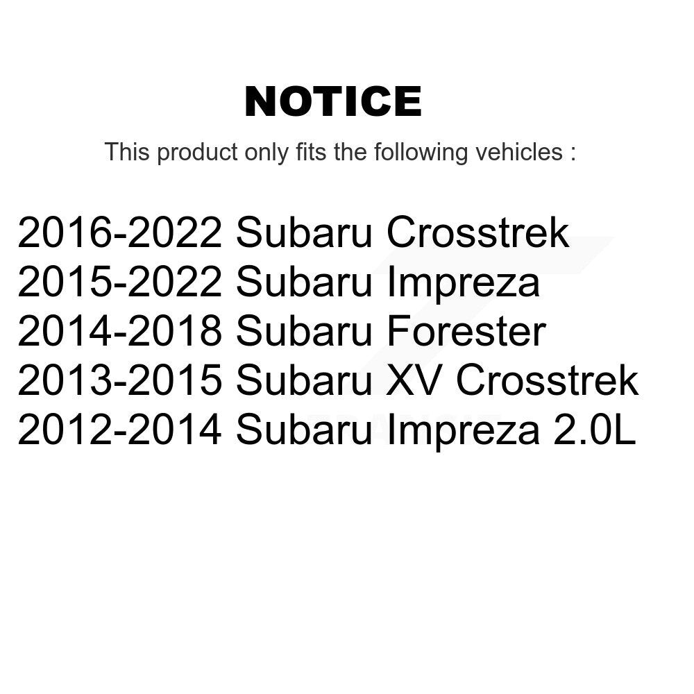 Parking Brake Shoe Rear NB-1022B For Subaru Crosstrek Impreza Forester XV