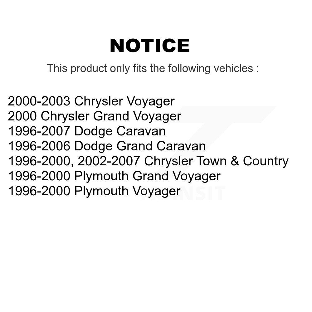 Drum Brake Shoe Rear NB-714B For Dodge Caravan Grand Chrysler Town & Country