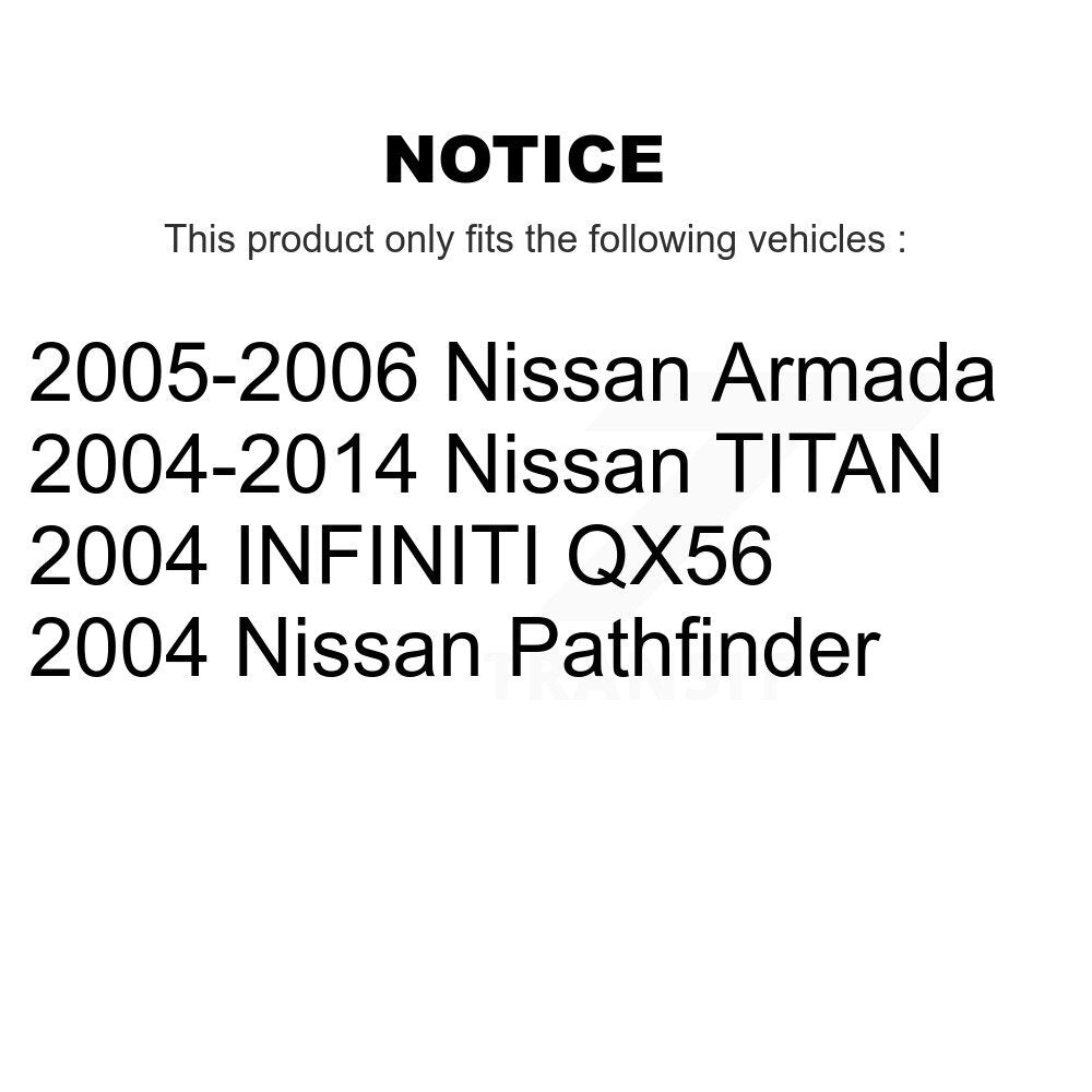 Parking Brake Shoe Rear NB-868B For Nissan TITAN Pathfinder Armada INFINITI QX56