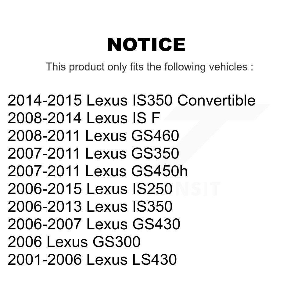 Parking Brake Shoe Rear NB-907B For Lexus IS250 IS350 GS350 LS430 GS300 IS F