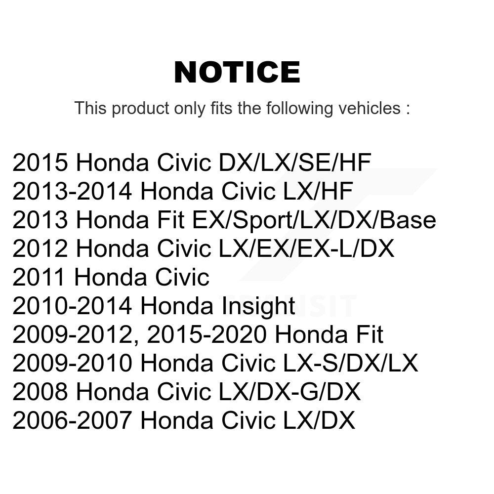 Drum Brake Shoe Rear NB-913B For Honda Civic Fit Insight