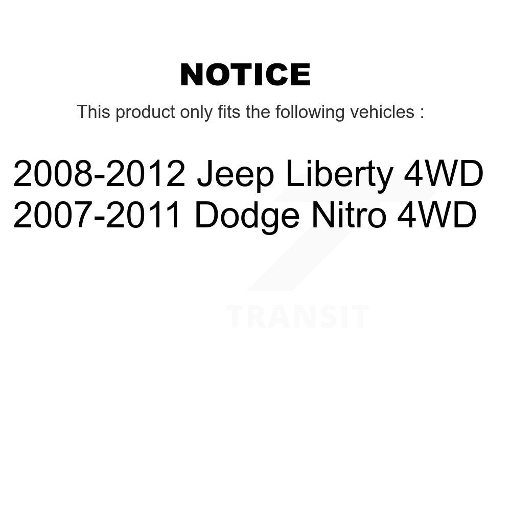 CV Axle Shaft Front Right NCV-CH12066 For Jeep Liberty Dodge Nitro 4WD