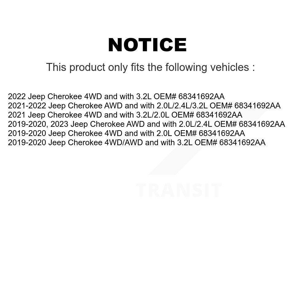 CV Axle Shaft Front Right NCV-CH82062 For Jeep Cherokee