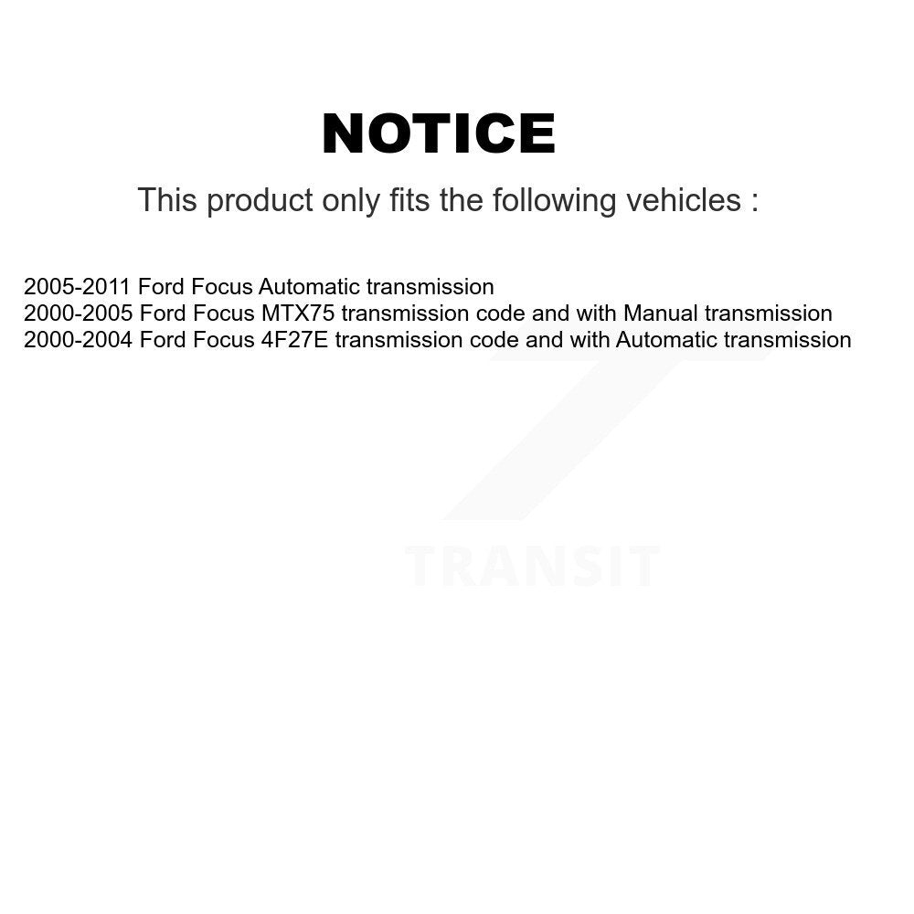 CV Axle Shaft Front Right NCV-FD11128 For Ford Focus