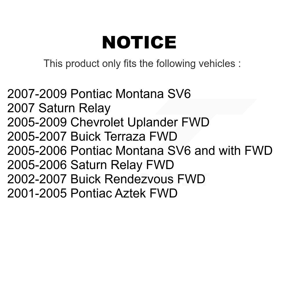 CV Axle Shaft Front Right NCV-GM10243 For Pontiac Montana Chevrolet Uplander