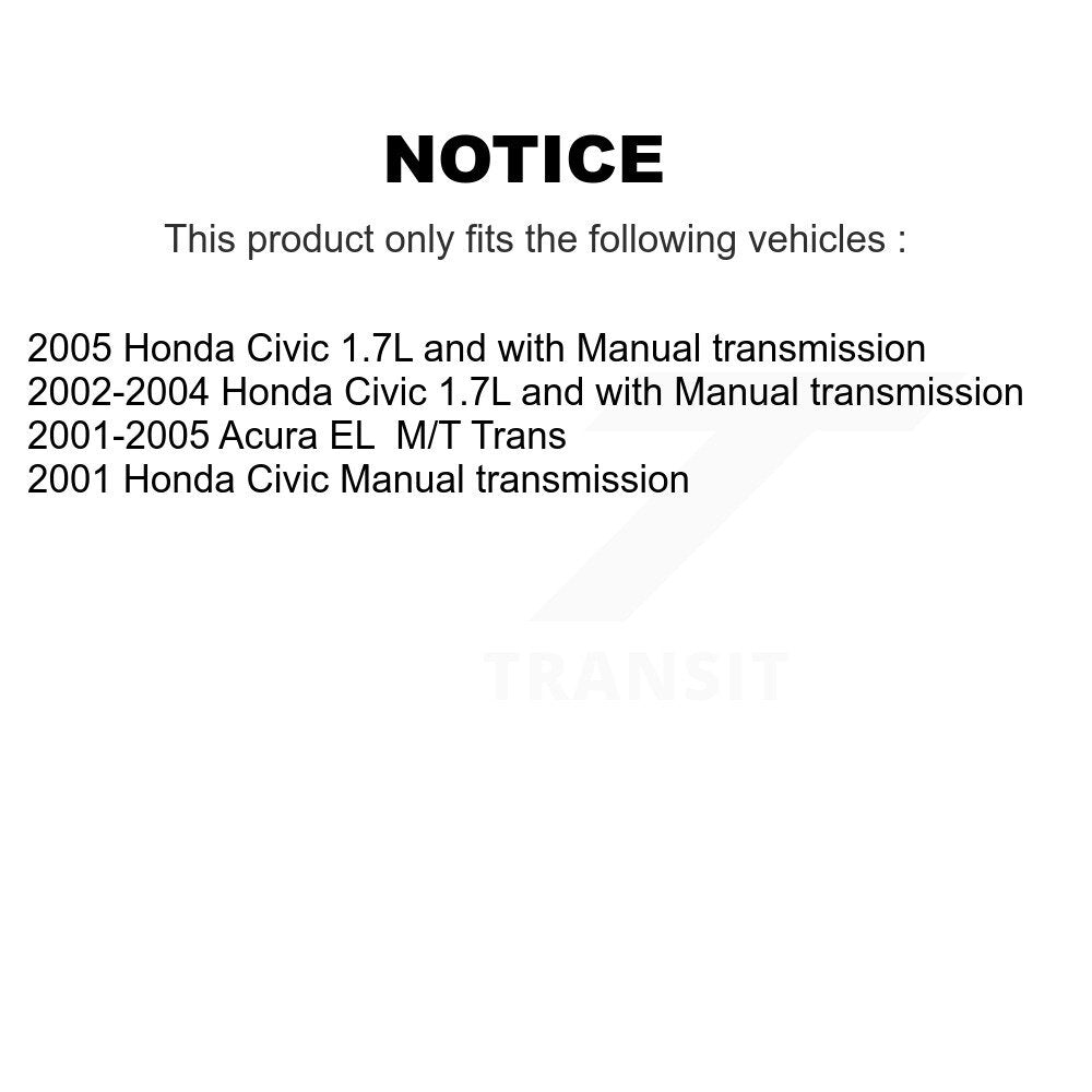 CV Axle Shaft Front Right NCV-HO36556 For Honda Civic Acura EL