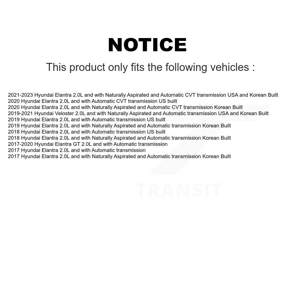 CV Axle Shaft Front Right NCV-HY37107 For Hyundai Elantra GT