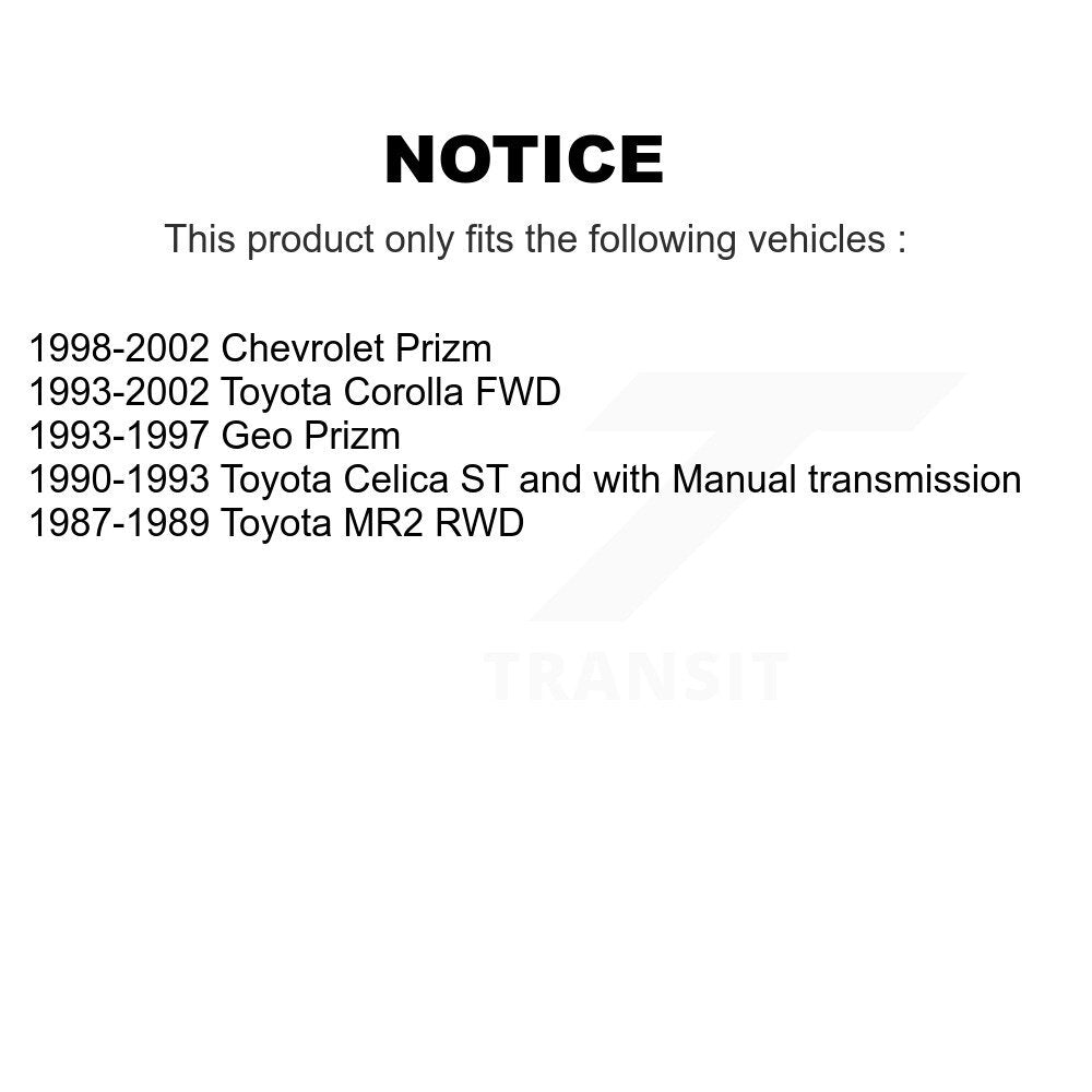 CV Axle Shaft Left NCV-TO69517 For Toyota Corolla Celica MR2 Prizm Chevrolet Geo