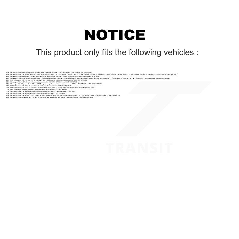 CV Axle Shaft Front Right NCV-VW72129 For Volkswagen Golf