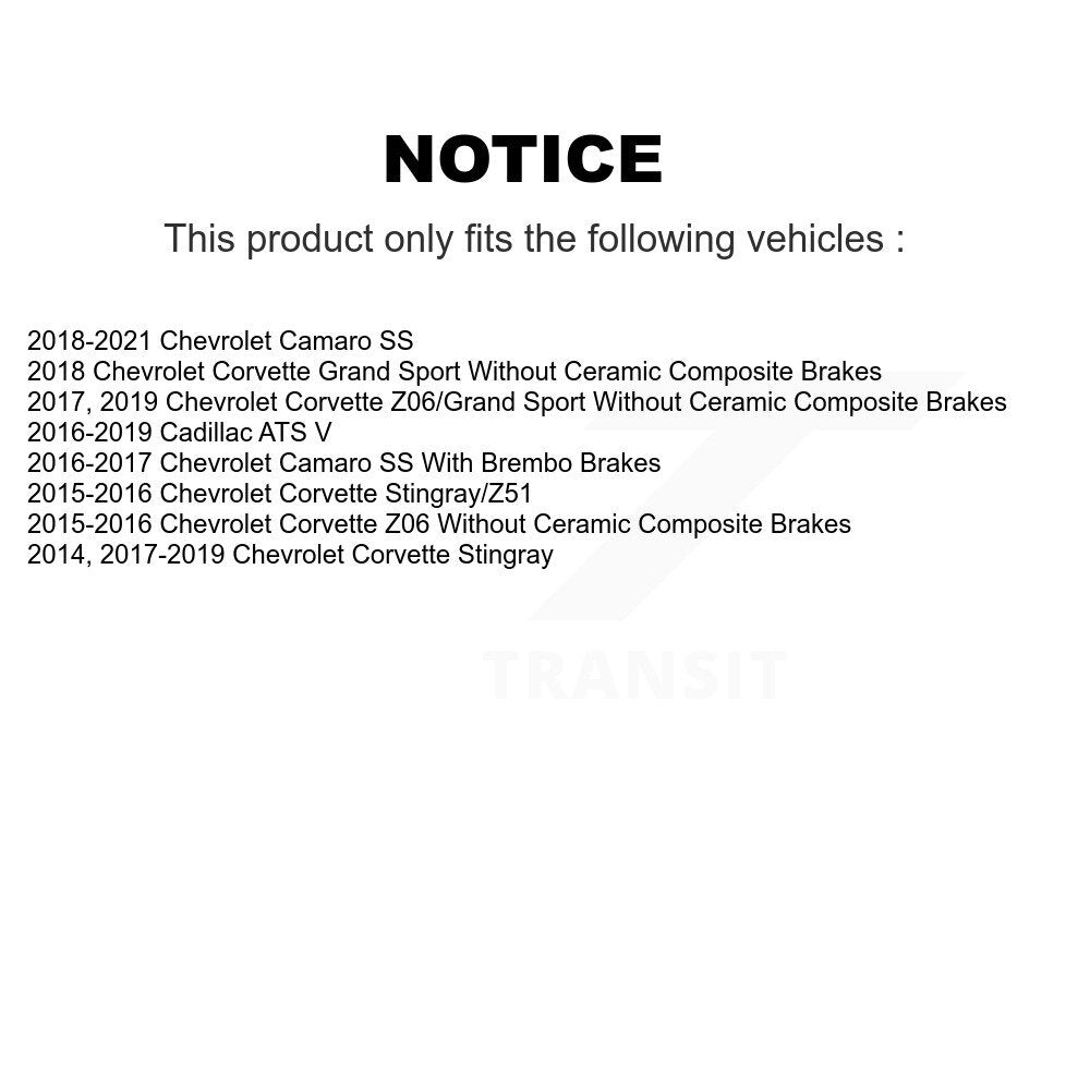 Ceramic Disc Brake Pads Rear NWF-PRC1718 For Chevrolet Camaro Corvette Cadillac