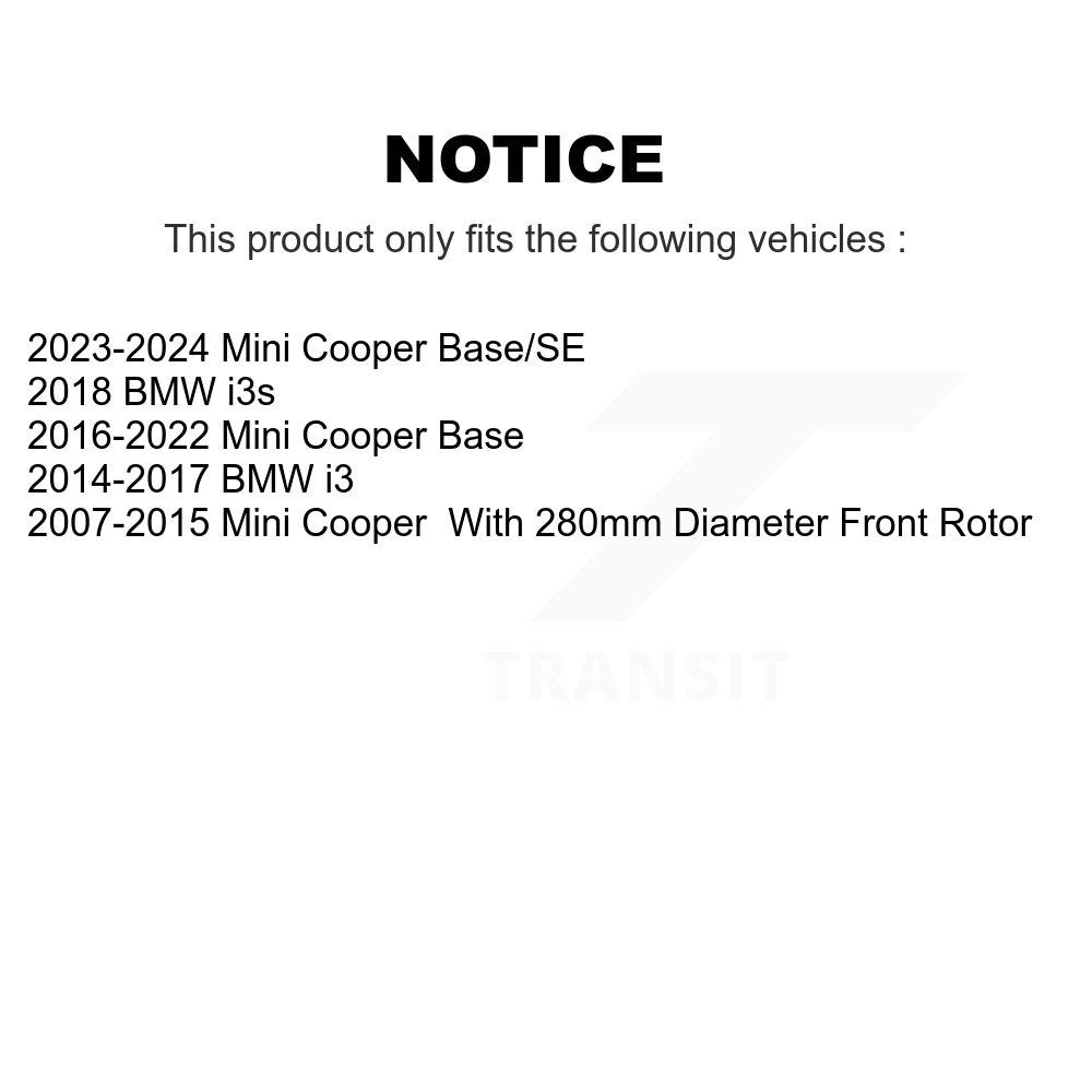 Semi-Metallic Disc Brake Pads Front NWF-PRM1308 For Mini Cooper BMW i3 i3s