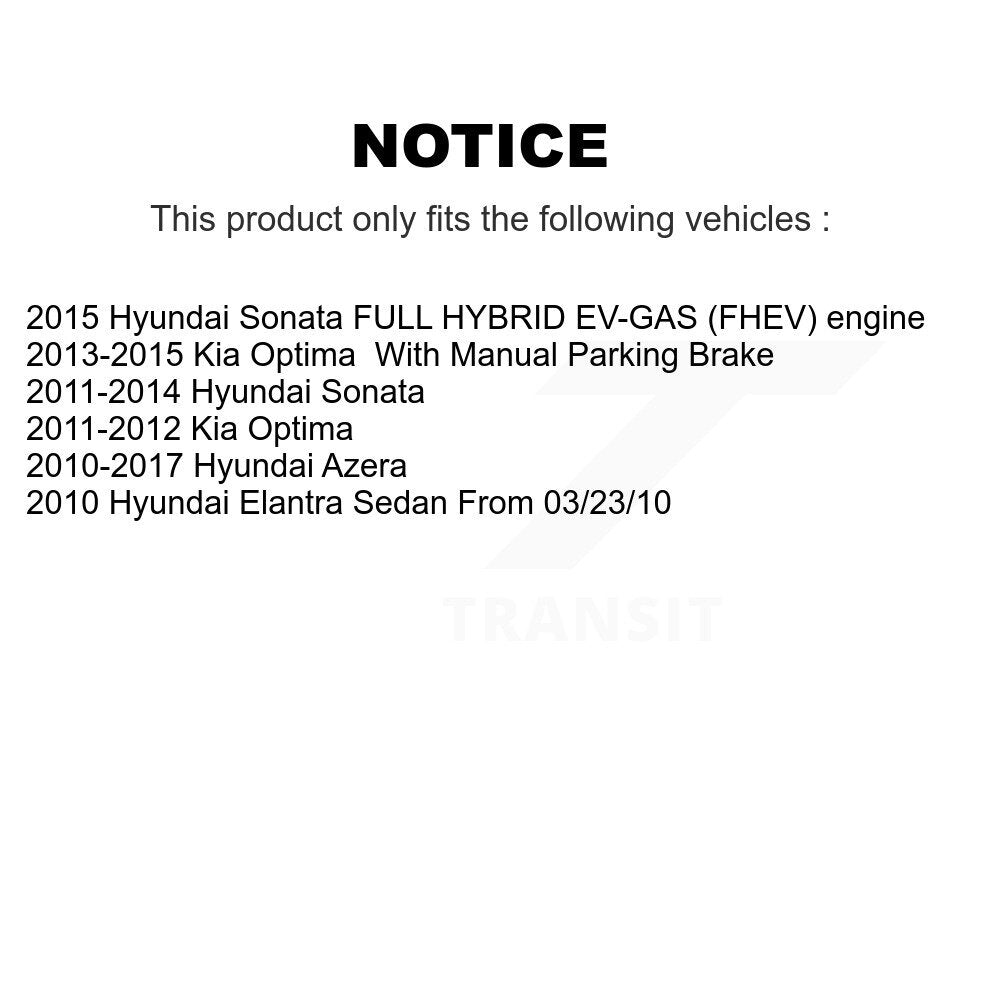 Ceramic Disc Brake Pads Rear NWF-PTC1445 For Hyundai Sonata Kia Optima Elantra