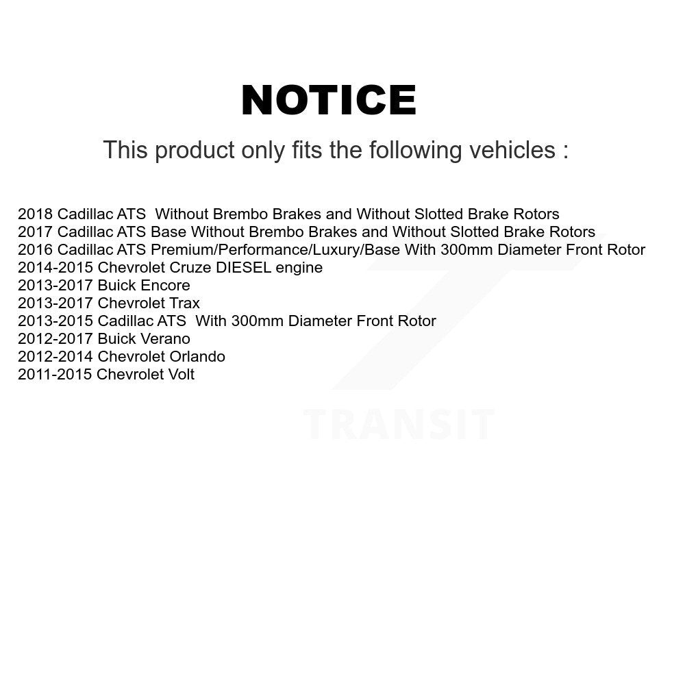 Ceramic Disc Brake Pads Front NWF-PTC1467 For Chevrolet Cruze Buick Trax Verano