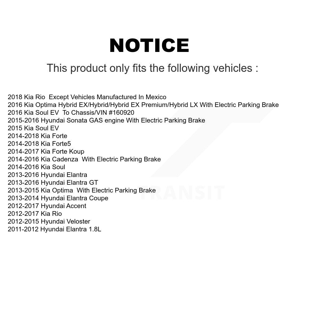 Ceramic Disc Brake Pads Rear NWF-PTC1544 For Hyundai Elantra Kia Accent Rio GT