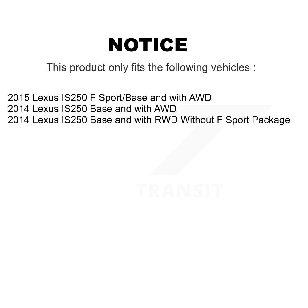 Ceramic Disc Brake Pads Front NWF-PTC1733 For Lexus IS250