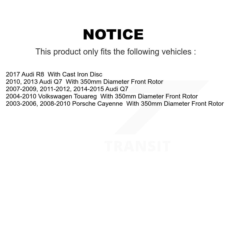 Semi-Metallic Disc Brake Pads Front PPF-D1014 For Audi Q7 Porsche Cayenne R8