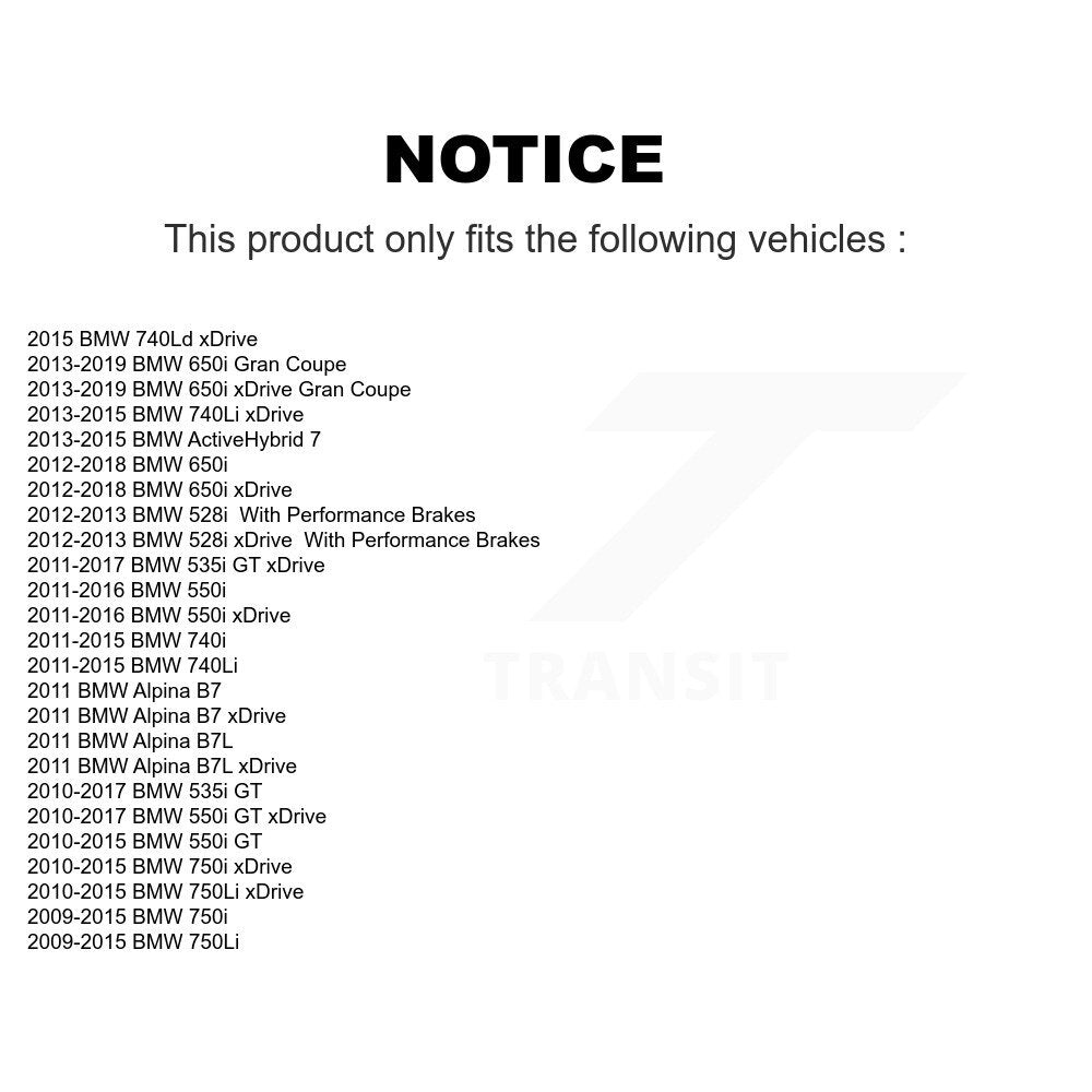 Semi-Metallic Disc Brake Pads Front PPF-D1409 For BMW 528i xDrive 750i 550i 650i